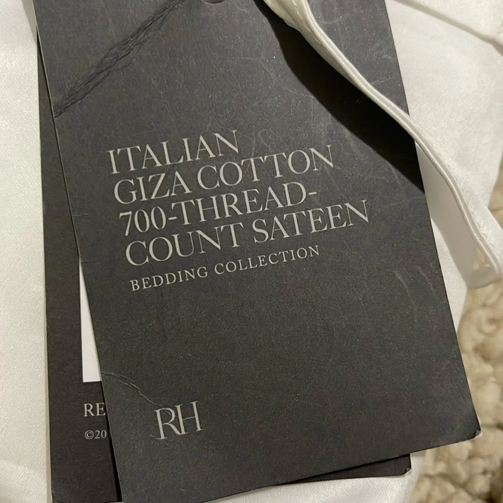 NIP- Restoration Hardware- 2 standard pillowcases